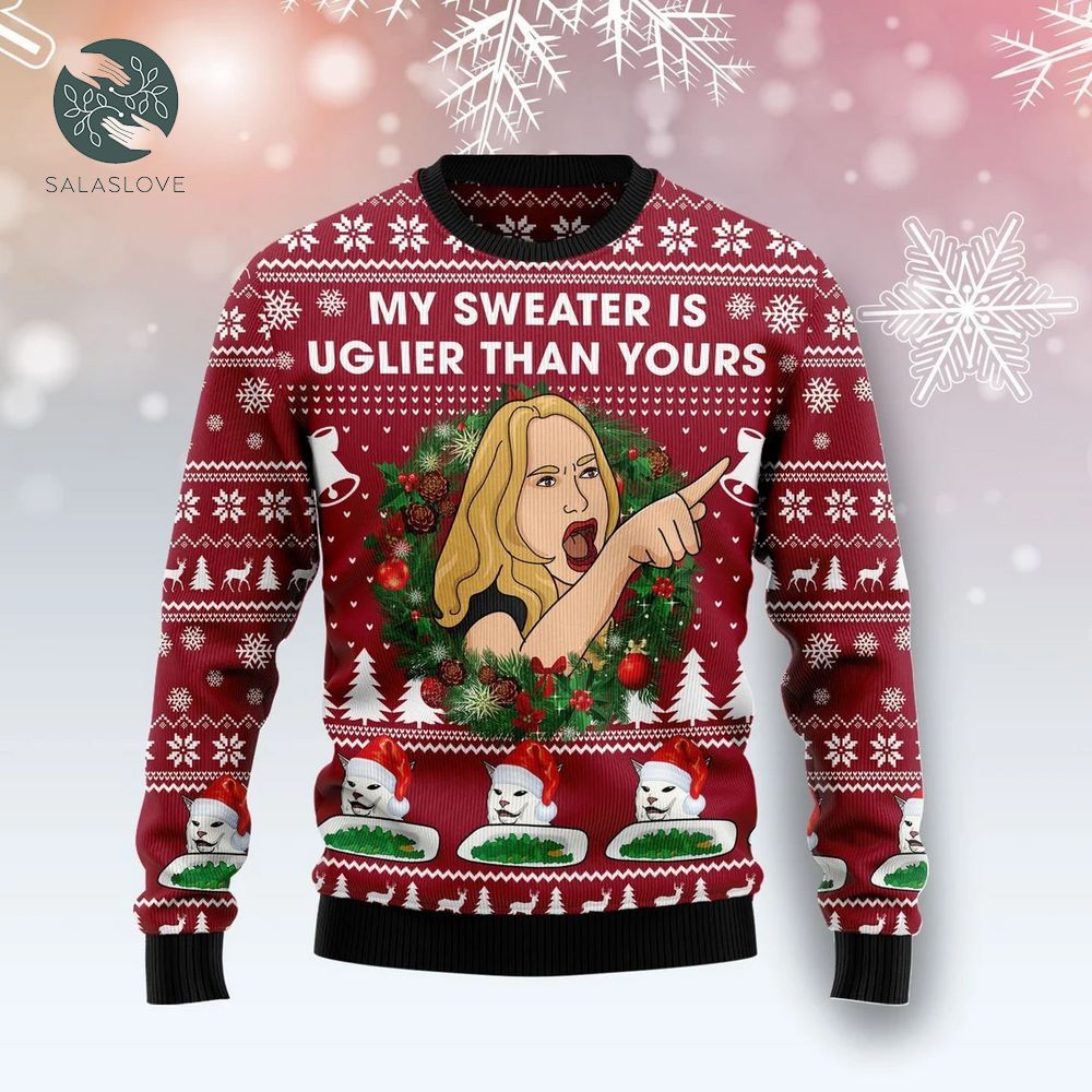Cat Woman Meme Ugly Christmas Sweater

