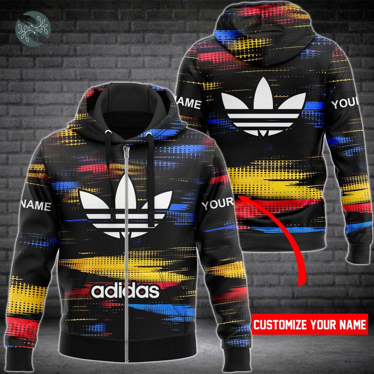Customize Name Adidas Hoodie For Sport Lover