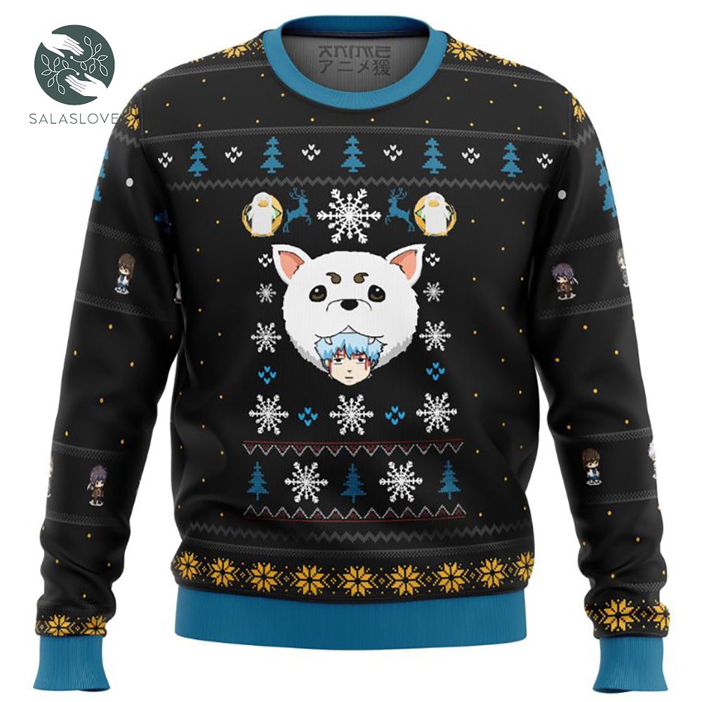 Gintama Woof Xmas Ugly Wool Knitted Sweater
