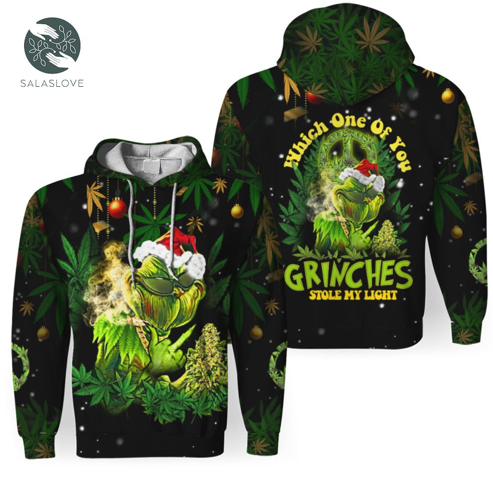 Grinch Which One Of You Grinches Stole My Light 3D Unisex Hoodie