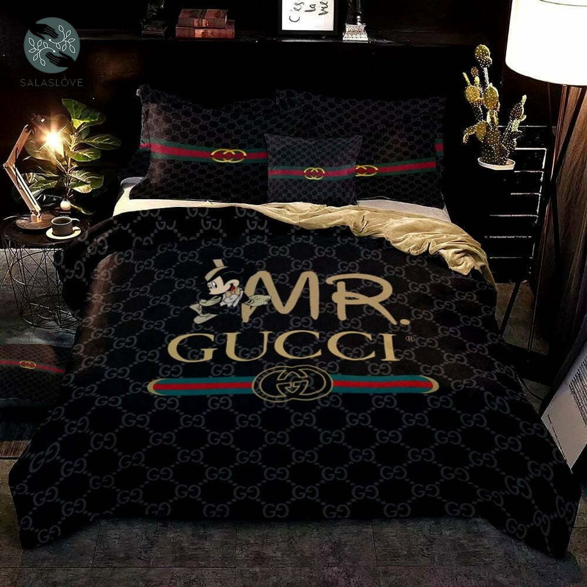 Gucci Mickey Mouse Mr Bedding Set