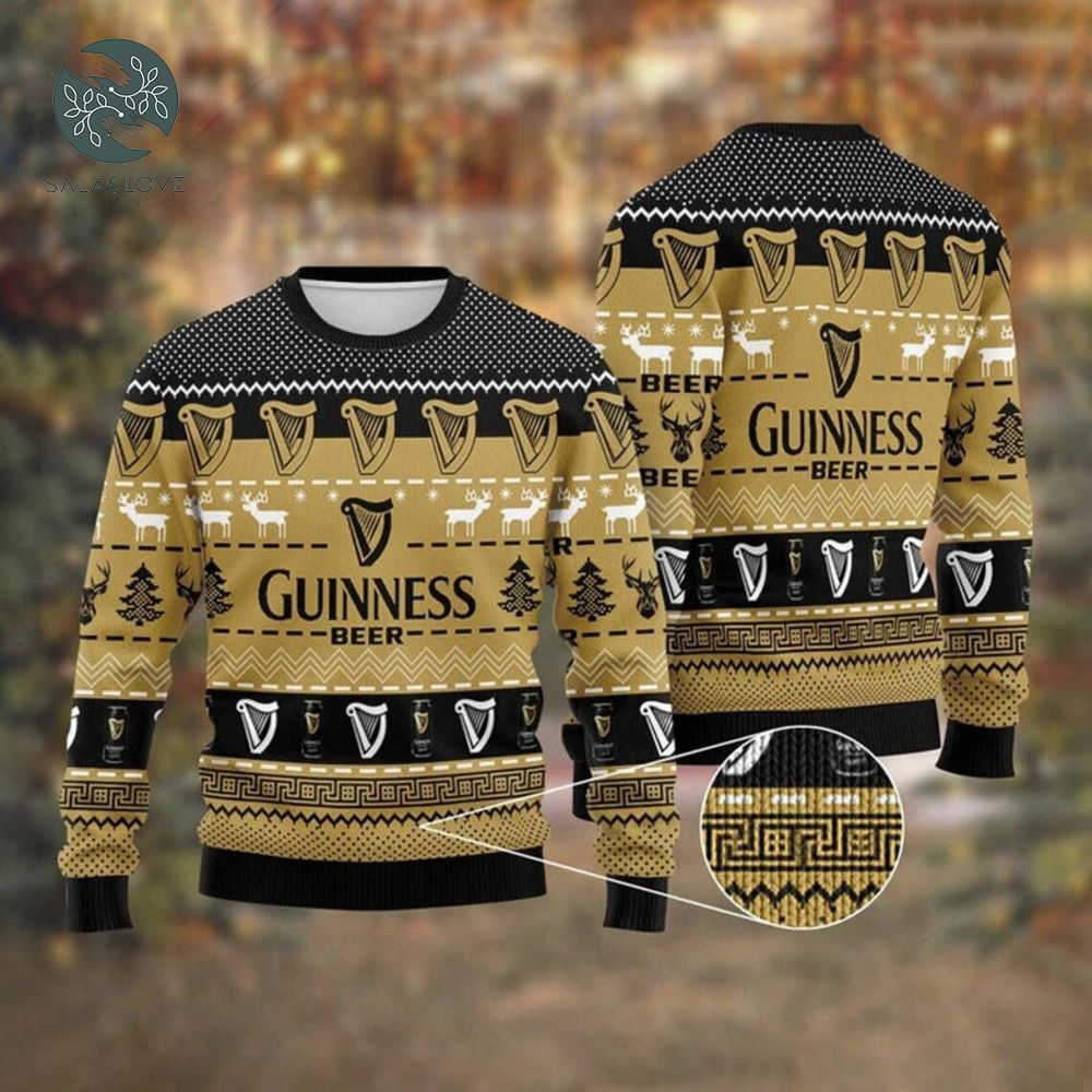Guinness Beer Christmas Ugly Sweater

