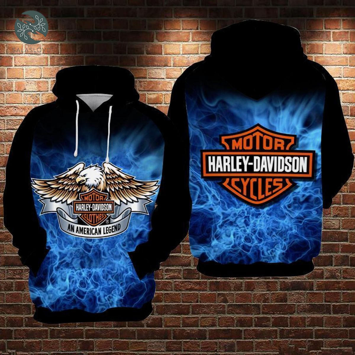 Harley Davidson 3D Printed Unisex Hoodie
