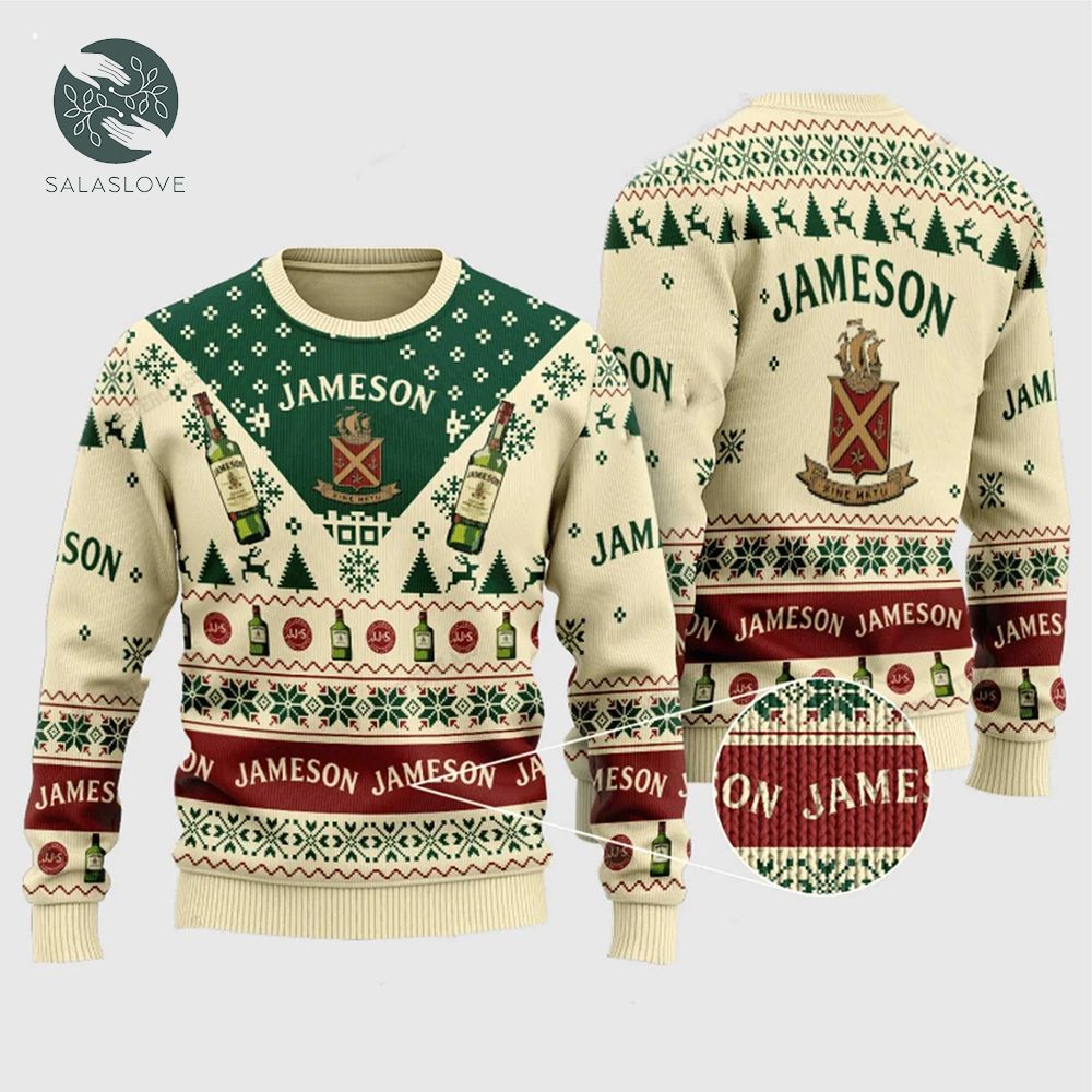 Jameson Irish Whiskey Ugly Christmas Sweater

