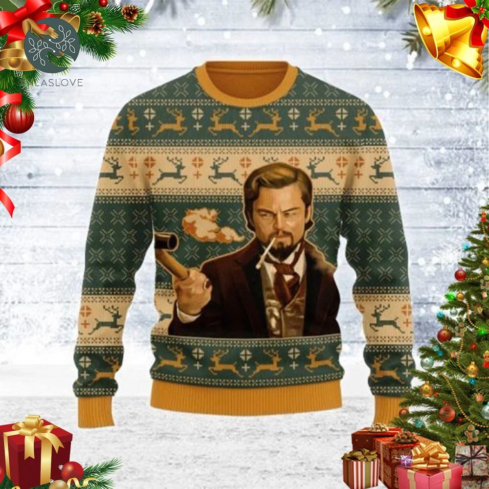 Leonardo DiCaprio Ugly Knitted Christmas Sweatshirt

