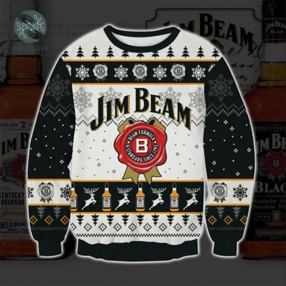Lover Jim Beam Ugly Christmas Sweater
