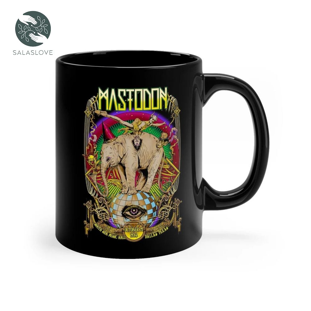 Mastodon Black Mug Gift For Fan Lover

