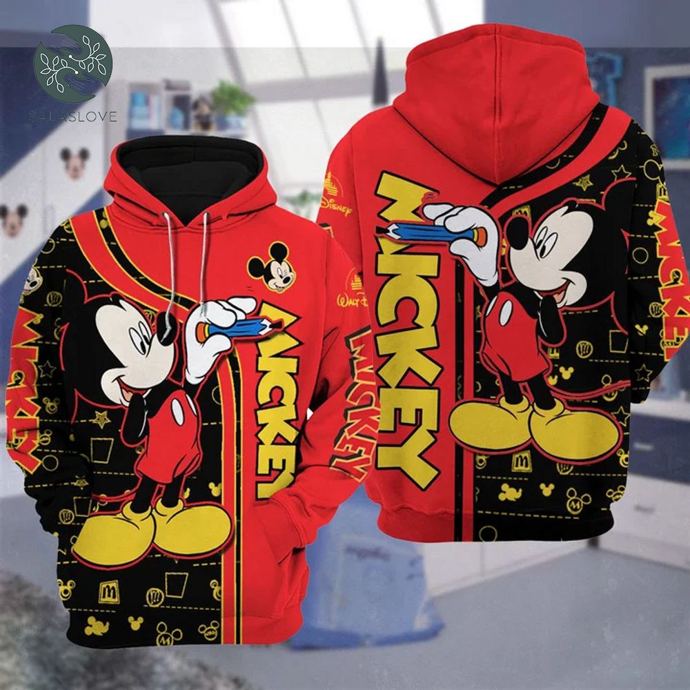 Mickey Mouse Disney Cartoon 3D Hoodie