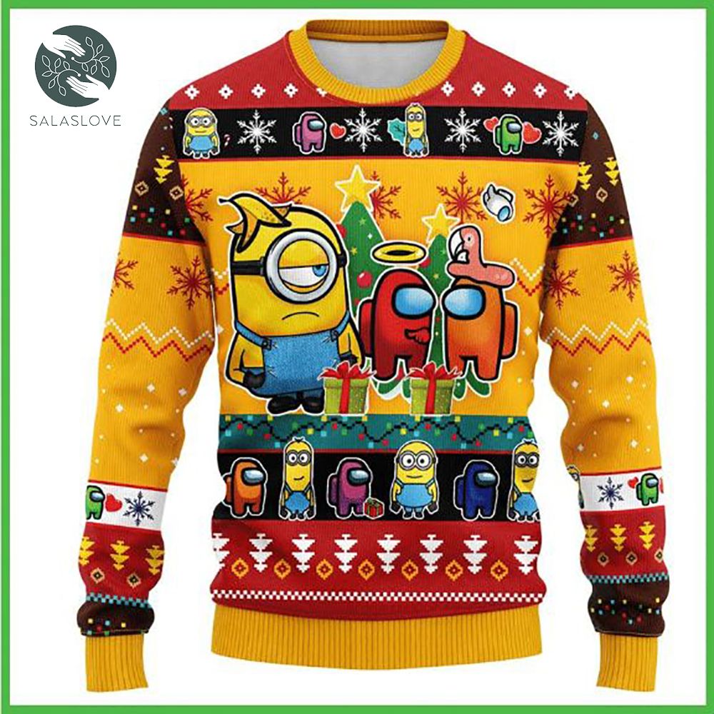 Minions Ugly Sweater Gifts Merry Christmas Sweater

