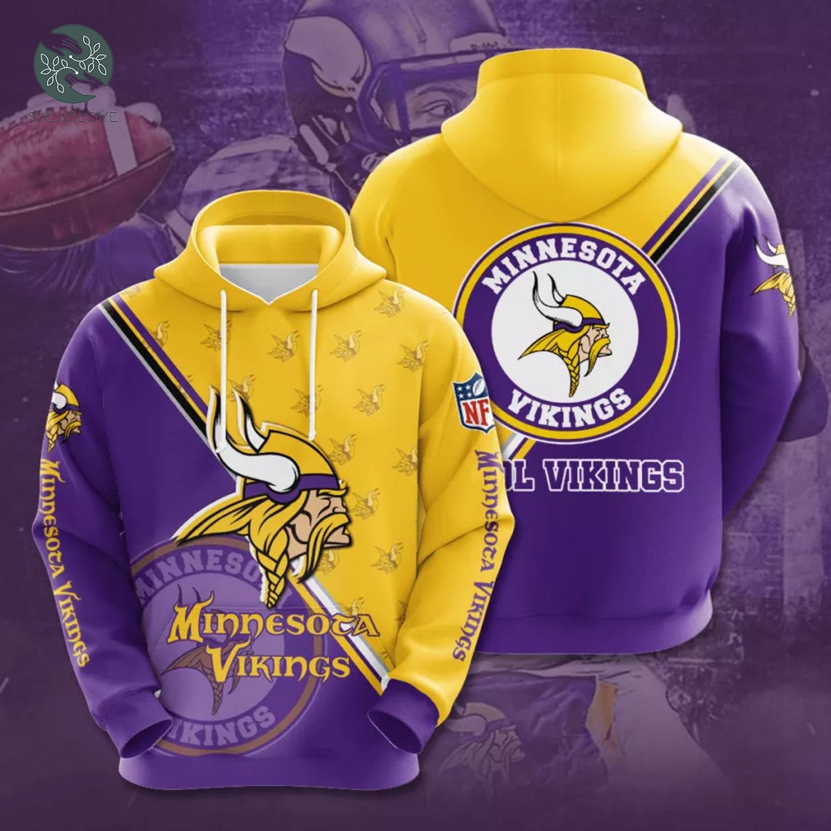 Minnesota Vikings NFL American Football Team Hoodie