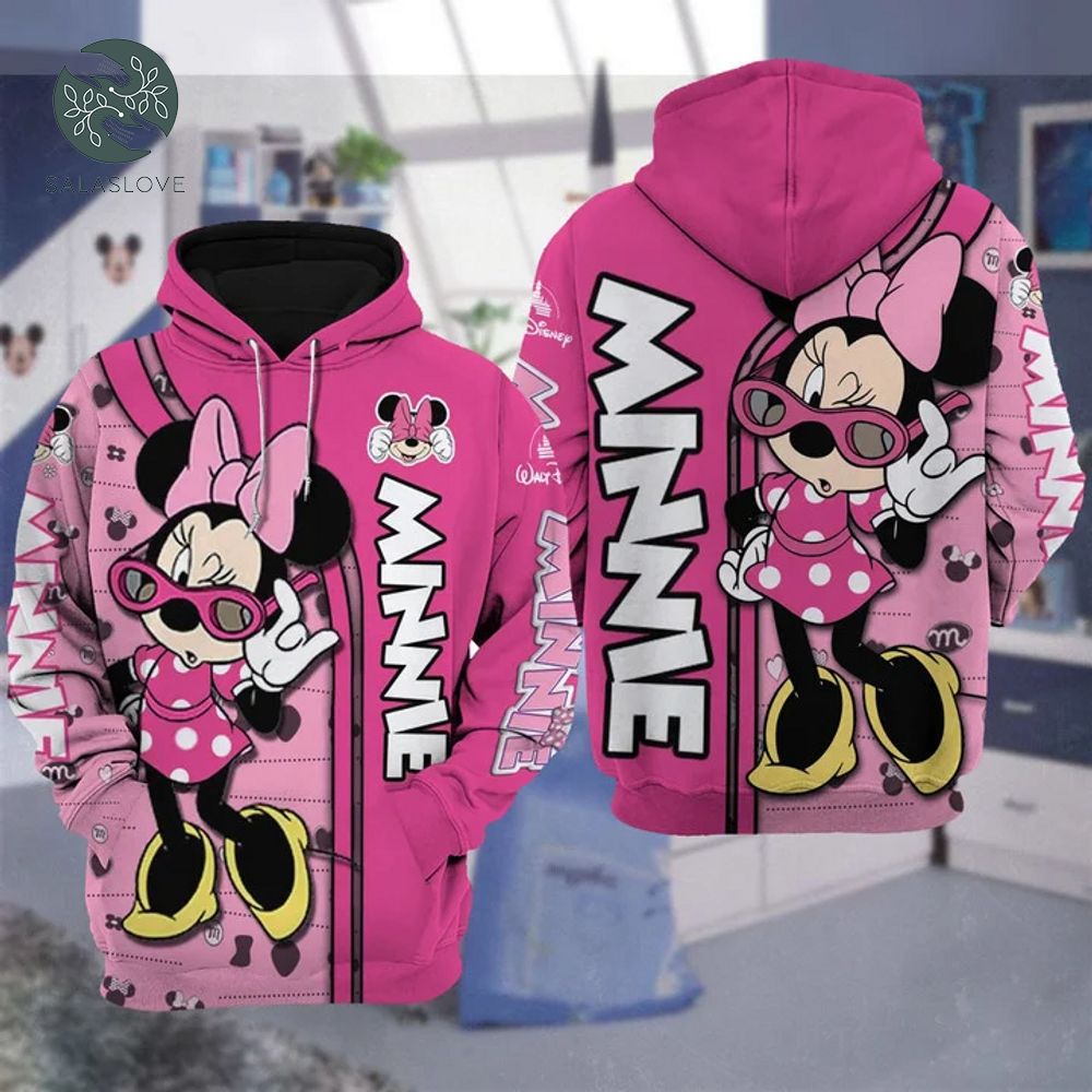 Minnie Mouse Disney Cartoon 3D Hoodie