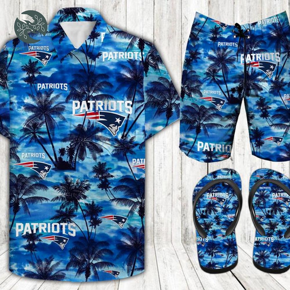 Patriots  Combo Hawaii Shirt, Shorts, Flip Flops

