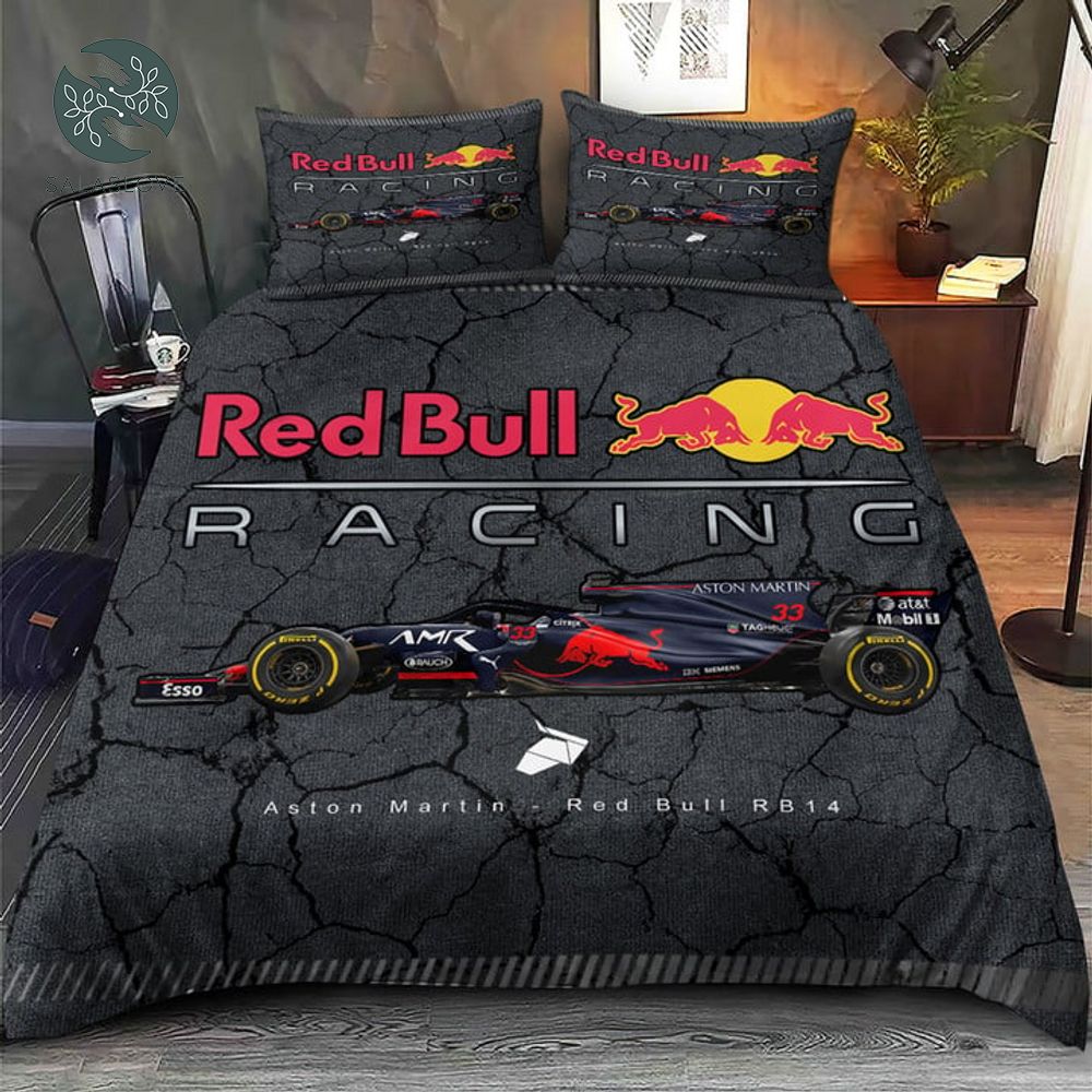Personalized Red Bull Racing 3D Bedding Set
