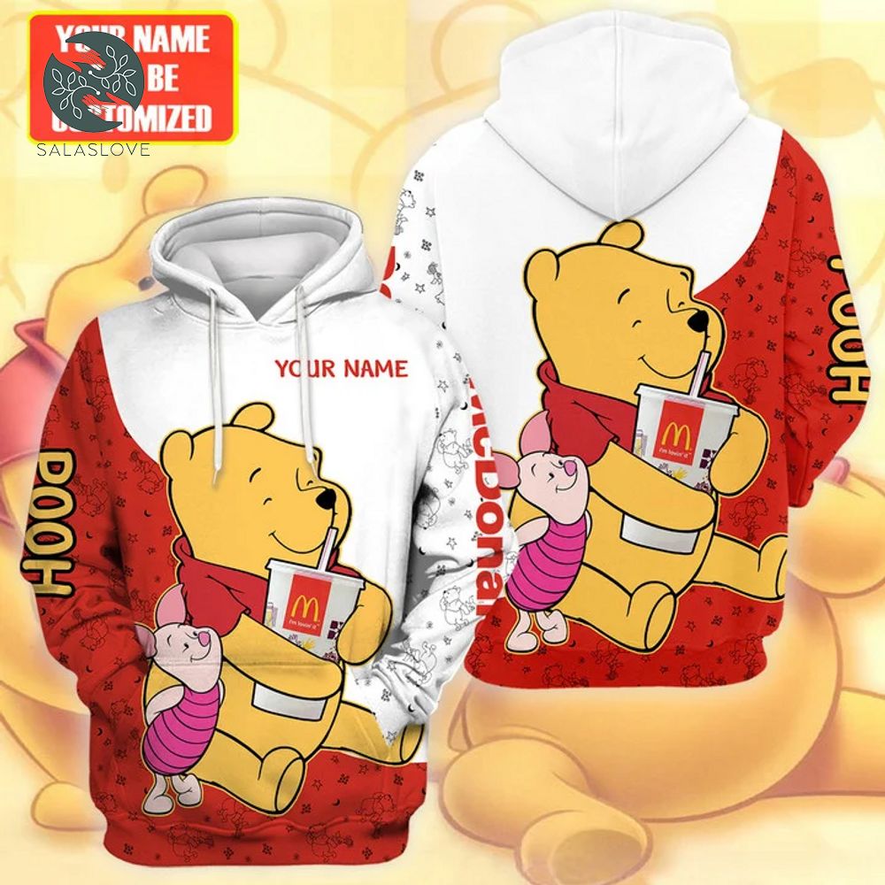 Personalized Winnie the Pooh and McDonald Unisex Hoodie