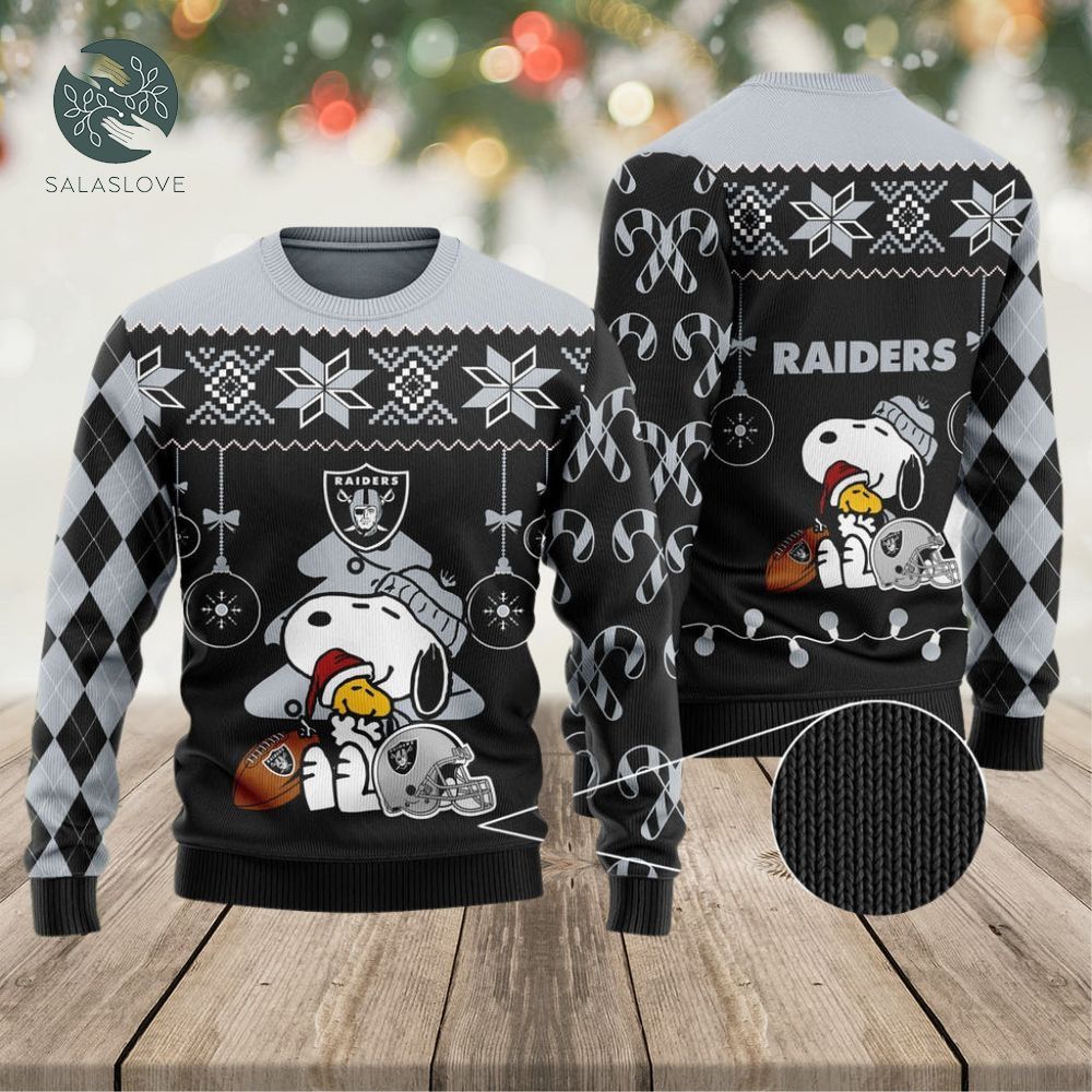 Raiders Peanuts Snoopy Ugly Sweater

