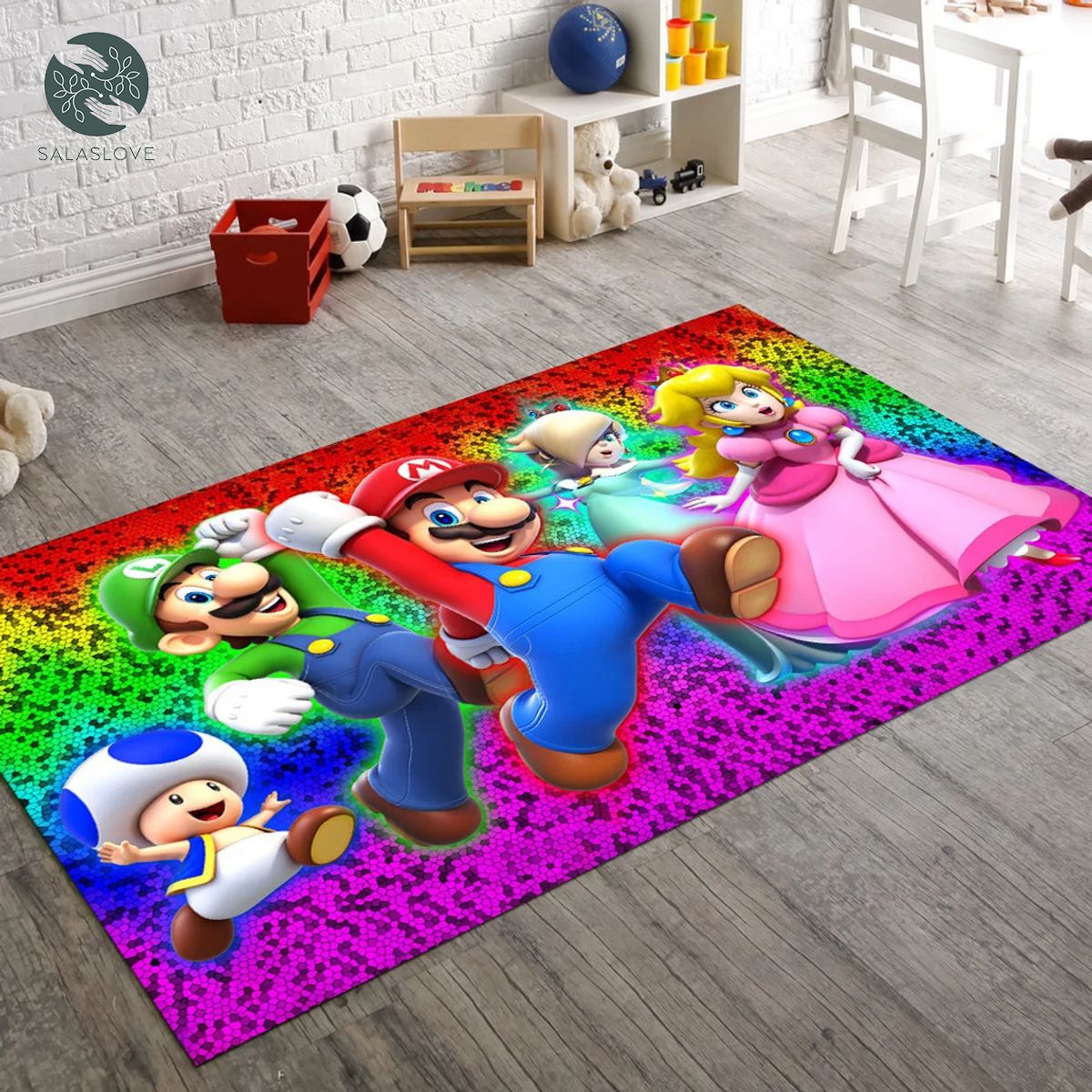 Super Mario Kids Room Rug Decor For Home