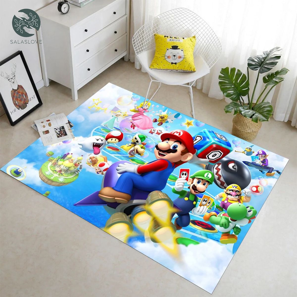 Super Mario Kids Room Rug, Kids Room Decor