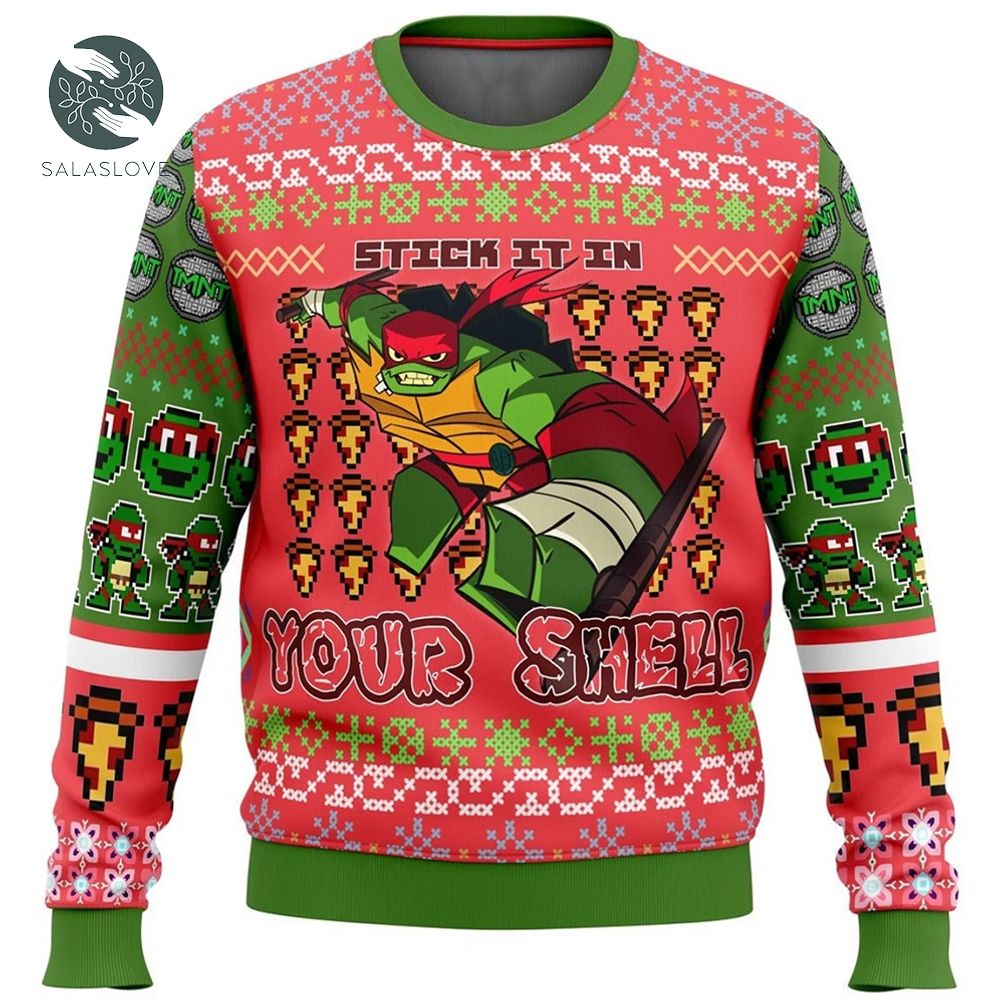 Teenage Mutant Ninja Turtles Ugly Knitted Christmas Sweater

