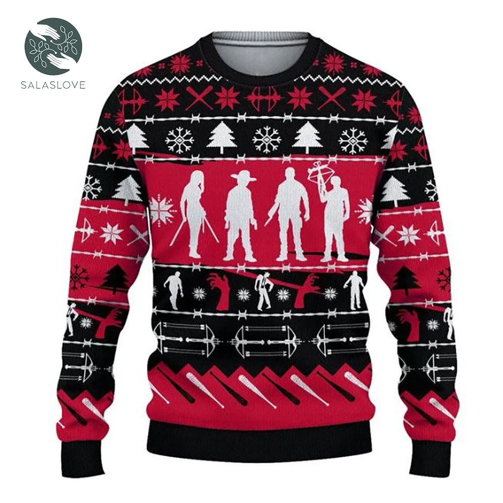 The Walking Dead Ugly Xmas Wool Knitted Sweater

