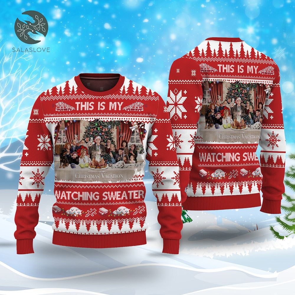 This Is My Christmas Movie Watching Christmas Red Truck Sweater


