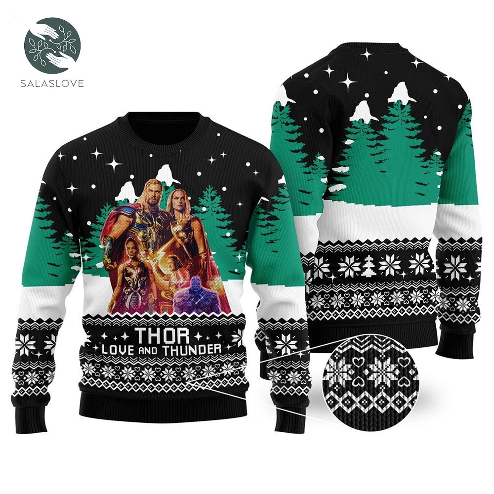 Thor Love And Thunder Holiday Sweater

