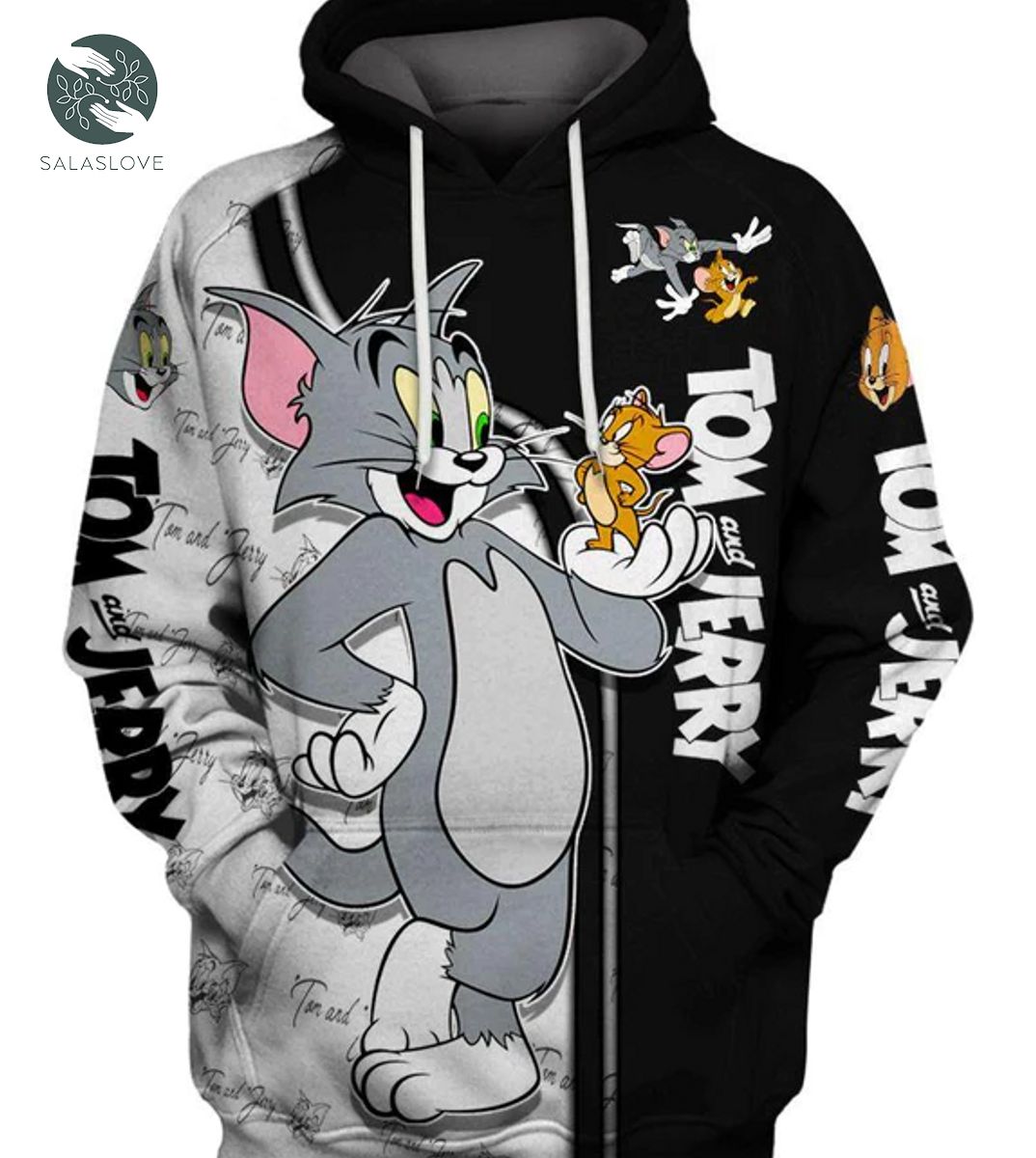Tom and Jerry Cartoon Funny 3D Hoodie