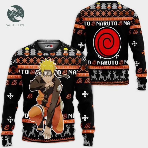 Uzumaki Naruto Anime Xmas Ugly Wool Knitted Sweater
