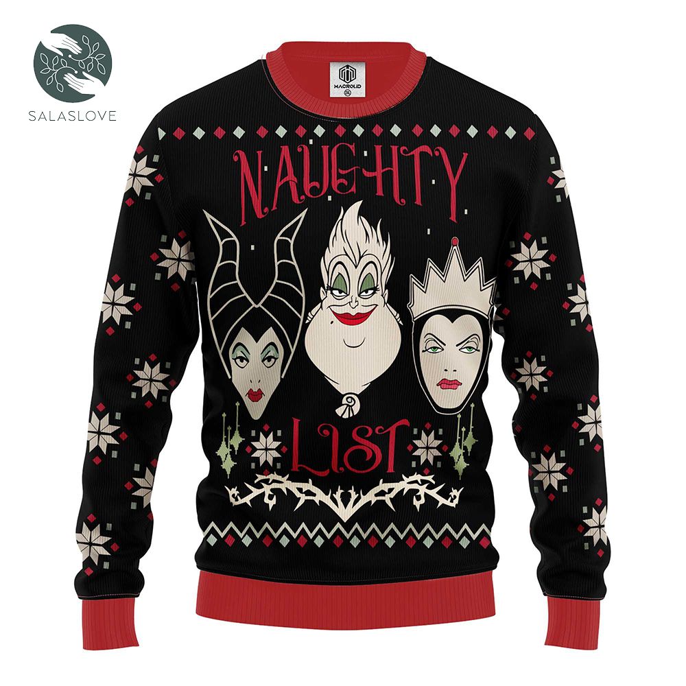 Villains Naughty Ugly Christmas Sweater

