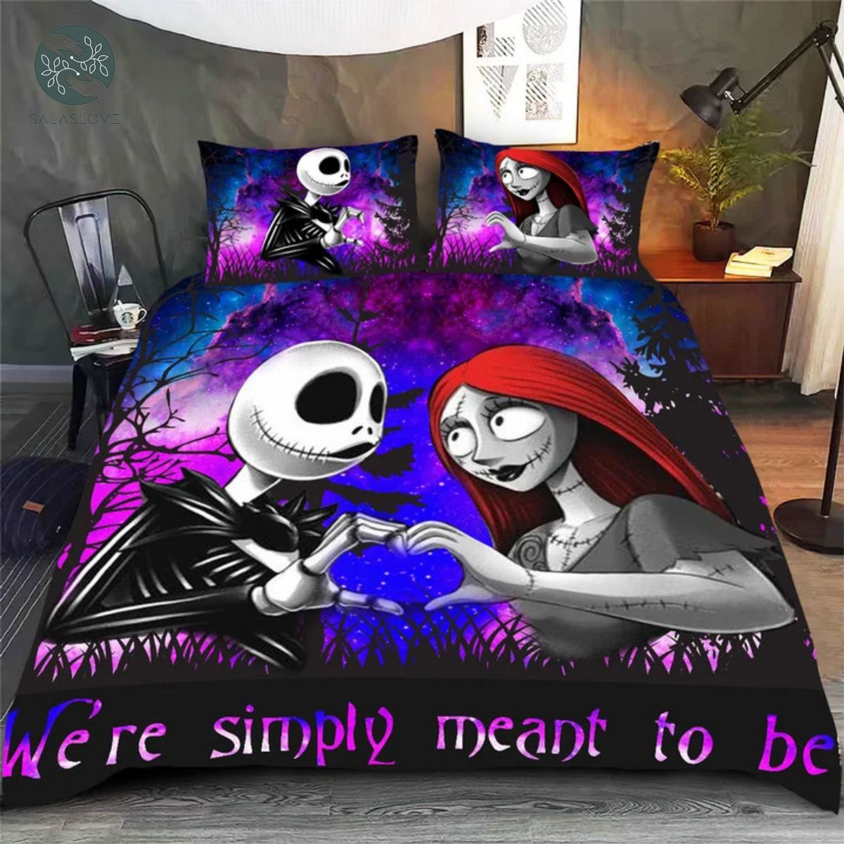 WE ARE SIMPLY MEANT TO BE JACK SKELLINGTON & SALLY BEDDING SET