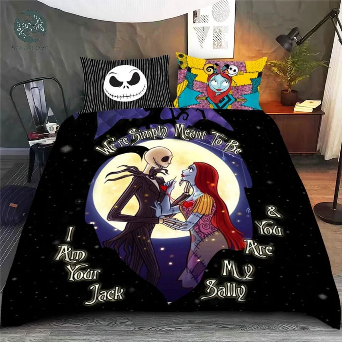 WE'RE SIMPLY MEANT TO BE JACK & SALLY BEDDING SET