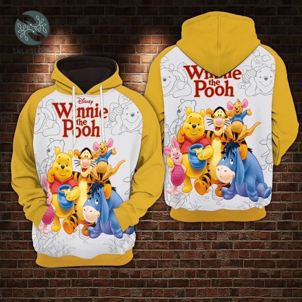 Winnie the Pooh Walt Disney Pictures 3D Hoodie