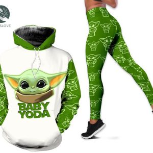 Baby Yoda Star Wars Hoodie And Leggings Set