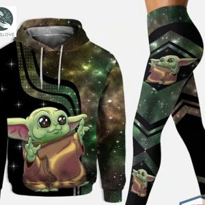 Baby Yoda The Child Personalized All Over Printed Hoodie Legging