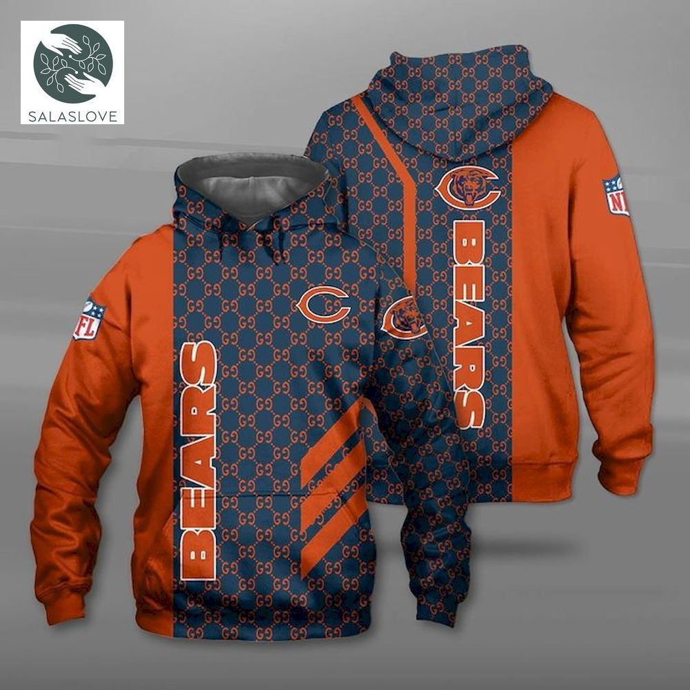 Chicago Bears Luxury Design NFL Hoodie

