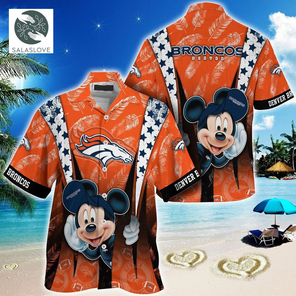 Denver Broncos Mickey Mouse Hawaiian Shirt