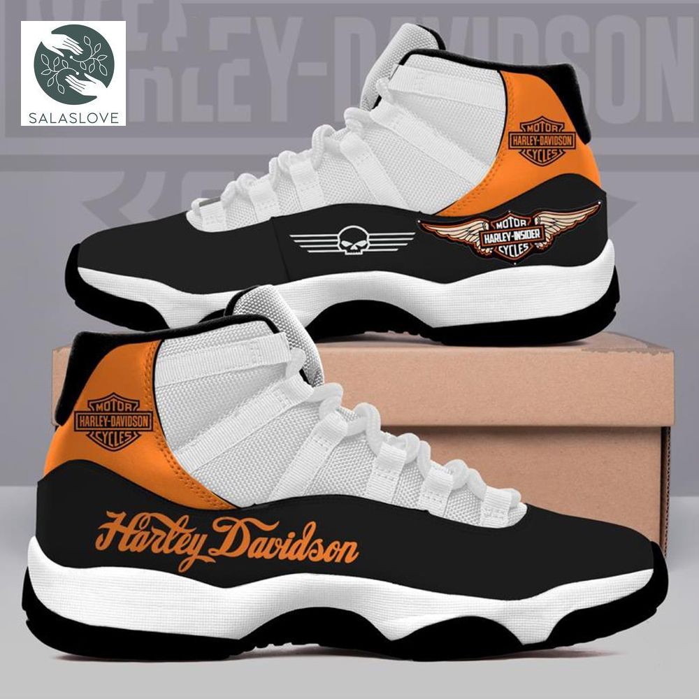 Harley Davidson Air Jordan 11 Sneaker Shoes For Fans