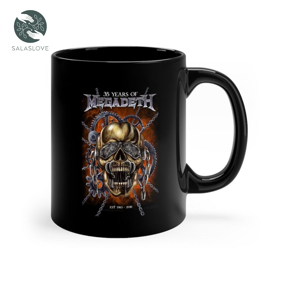 Megadeth 35 Years Anniversary Black Mug

