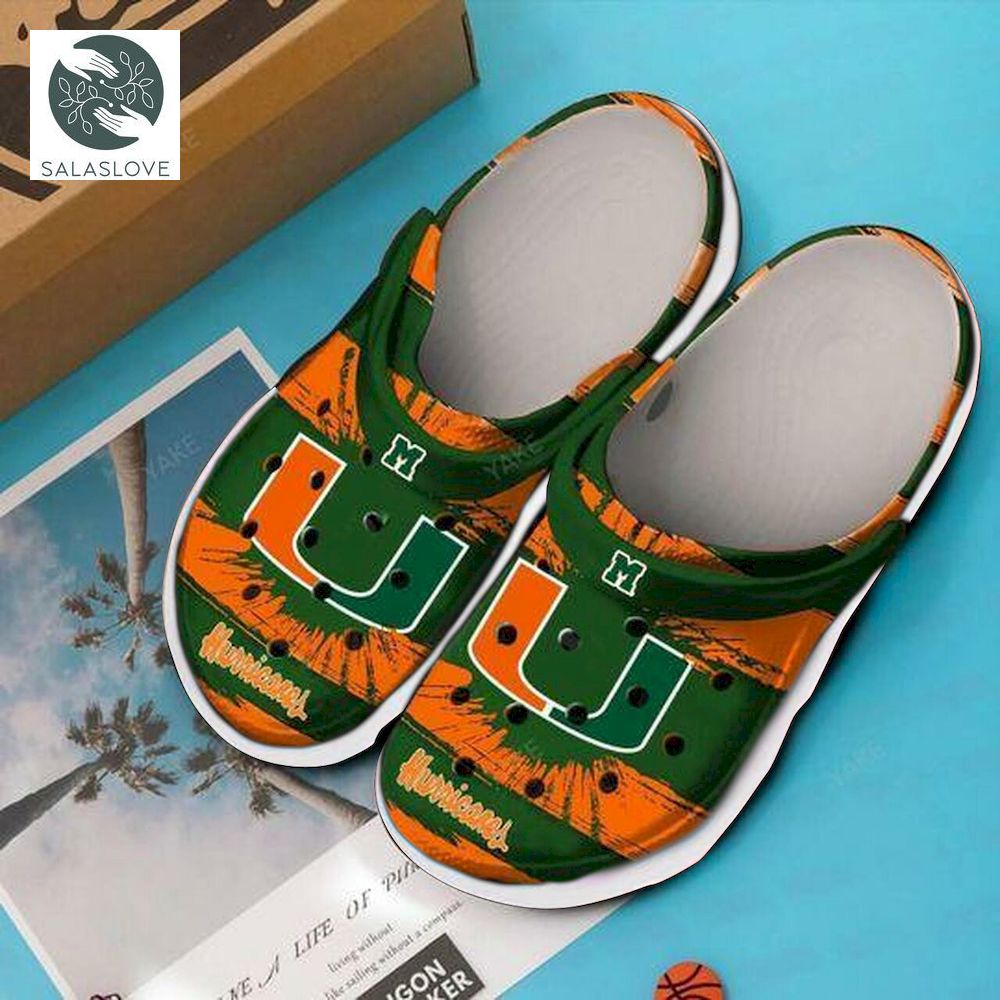 Miami Hurricanes Personalized Crocs Clog Shoes