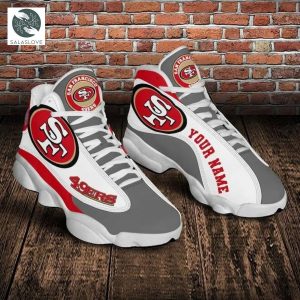 NFL San Francisco 49ers Custom Name Air Jordan 13 Shoes