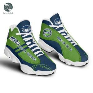 NFL Seattle SeahaWks Green Navy Air Jordan 13 Shoes