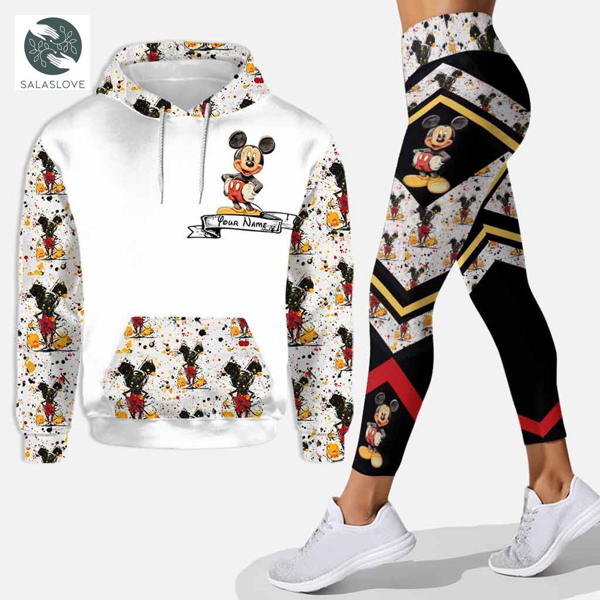 Personalized Mickey Mouse Hoodie Leggings For Women