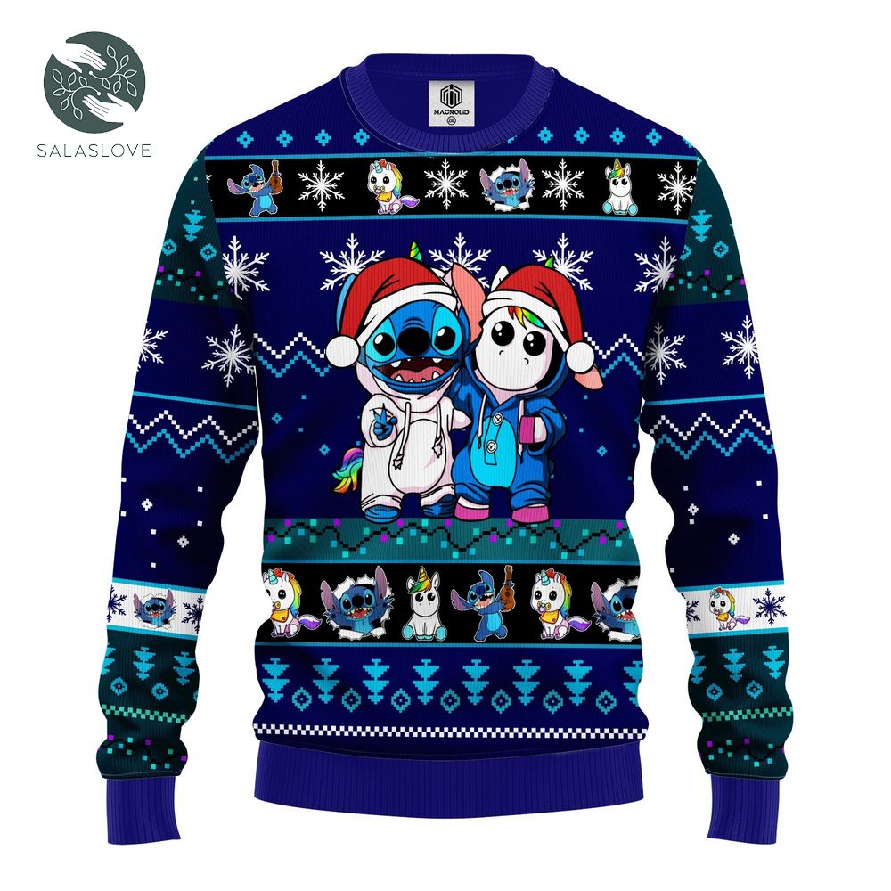 Stitch Unicorn Ugly Christmas Sweater


