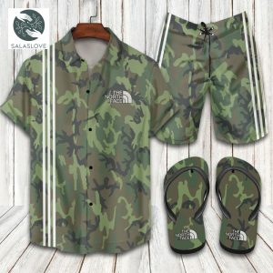 The North Face Army Hawai Flops And Hawaii Shirt, Short