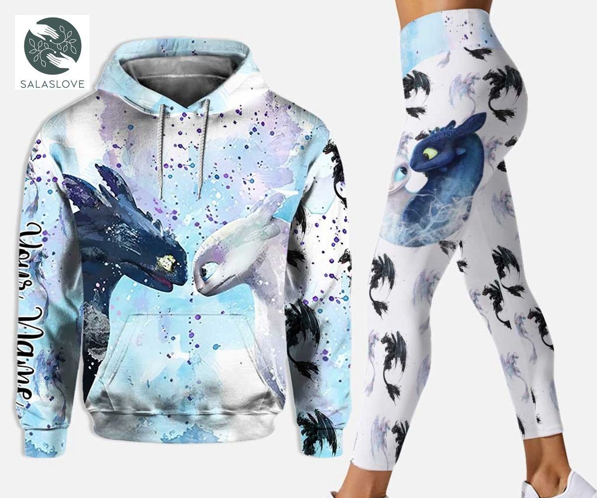 Toothless and Light Fury’s Relationship Personalized Hoodie And Legging