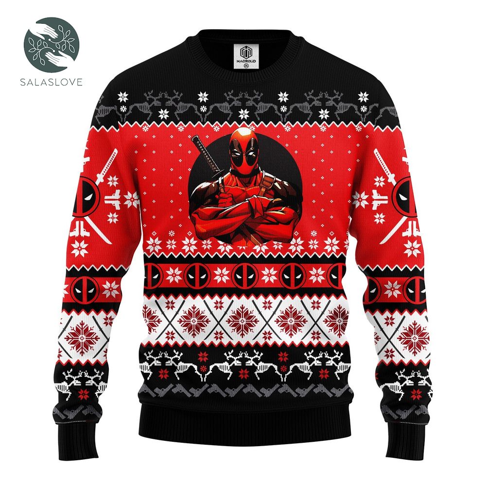 Xmas Deadpool Ugly Christmas Sweater



