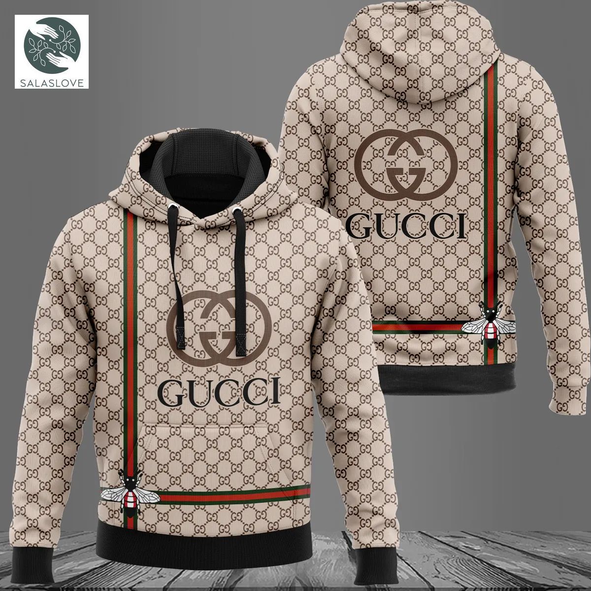 Gucci Bee Beige Luxury Unisex Hoodie