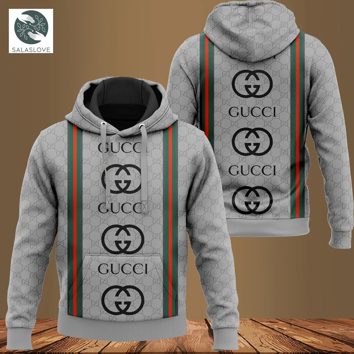 Gucci Logo Unisex Hoodie Luxury Brand Outfit