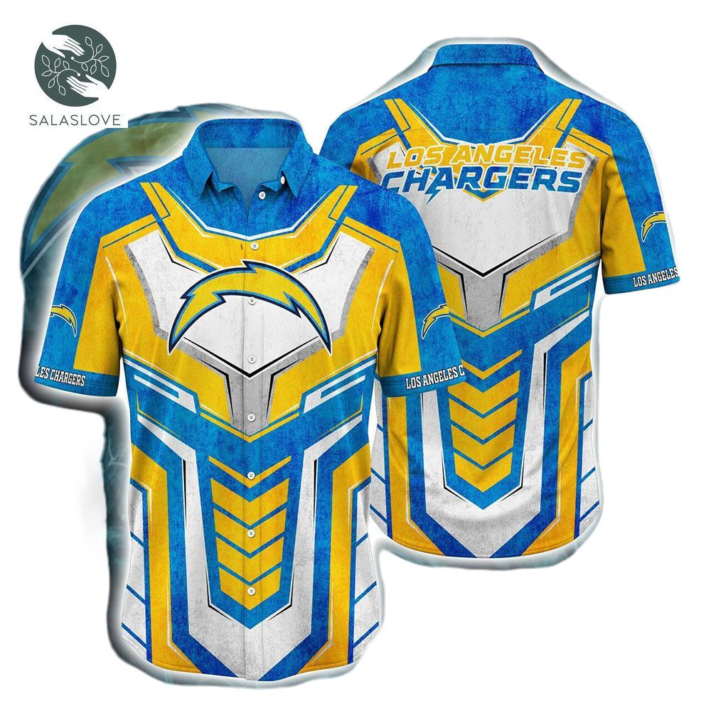 Los Angeles Chargers Shield NFL Hawaiian Shirt