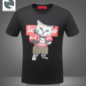 Supreme Funny Boxing Cat Unisex T-shirt