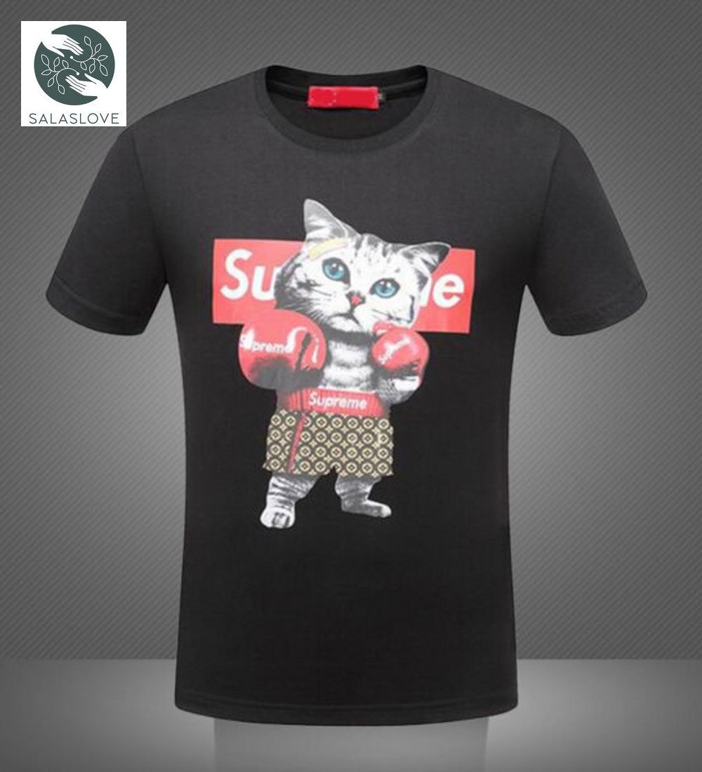 Louis Vuitton Funny Boxing Cat Unisex T-shirt